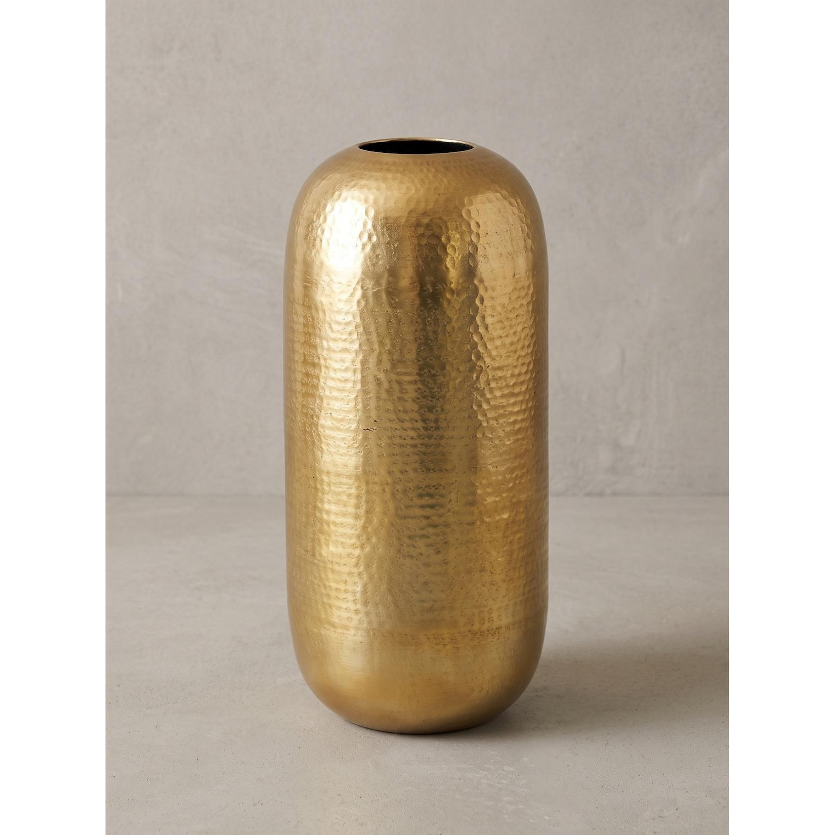 Bodenvase Aluminium Gold Ø 20x45 cm - AMALFI Kadima Design