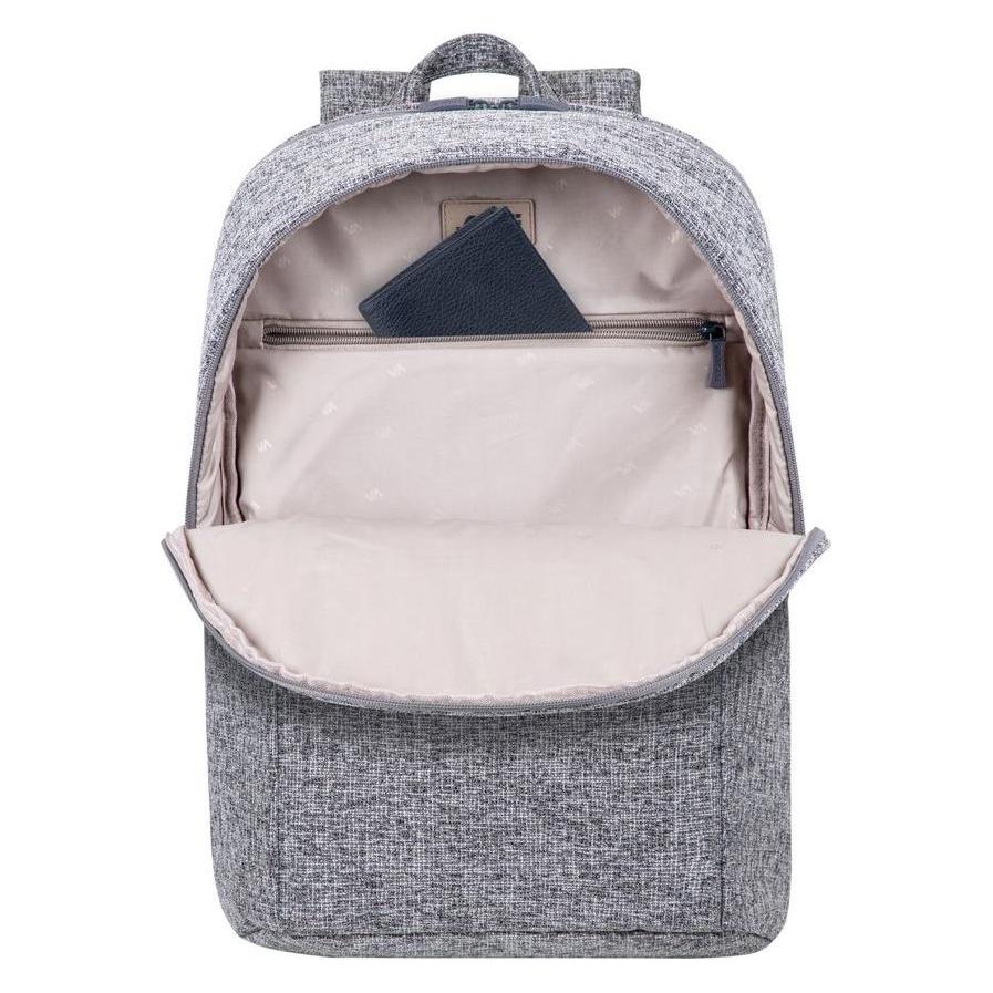 Rivacase Laptop Rucksack, Hellgrau (15 l) (4260403578568)