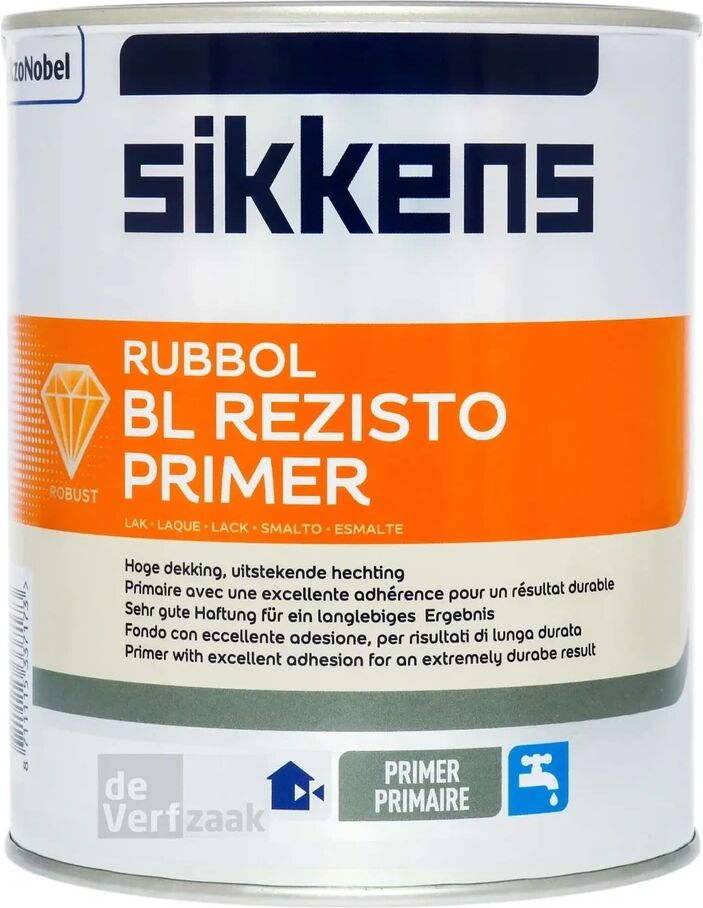 Sikkens Rubbol BL Rezisto Primer - 2,5 Liter - Wit / Kleur   8711115337180   Verf   Lakverf Binnen