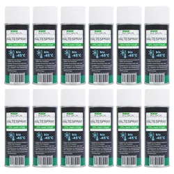 12x KOKA Kältespray –45 °C, 440 ml Spraydose, zur Kühlung & Kälteschrumpfung, brennbar