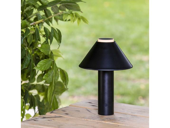 FARO BARCELONA LED-Terrassenleuchte Fuji mit Akku, dimmbar Fuji,, schwarz, Aluminium, Design, Pendelleuchte