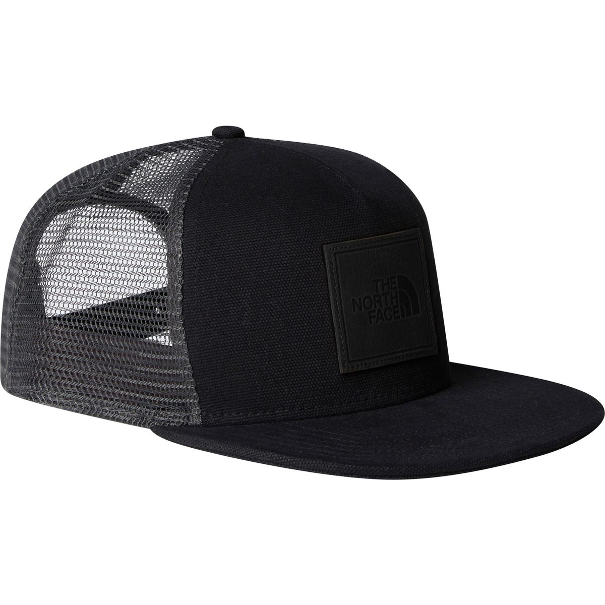 The North Face Half Dome Trucker tnf black/leather patch (BTO) OS NF0A8BMEBTO-OS