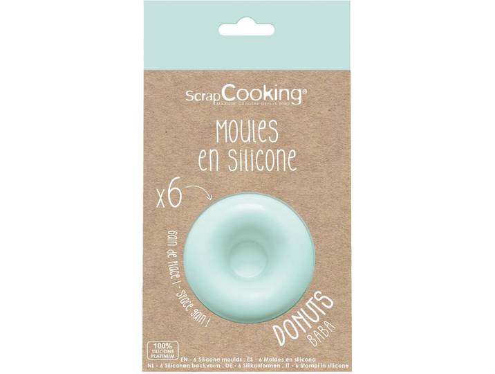ScrapCooking Siliconen Bakvorm Donuts set/6