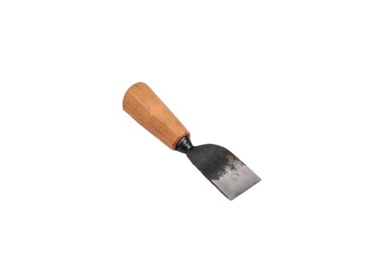 52100 Schälmesser aus Kohlenstoffstahl und Leder mit Griff Kirschholz,Vielseitig Einsetzbar
