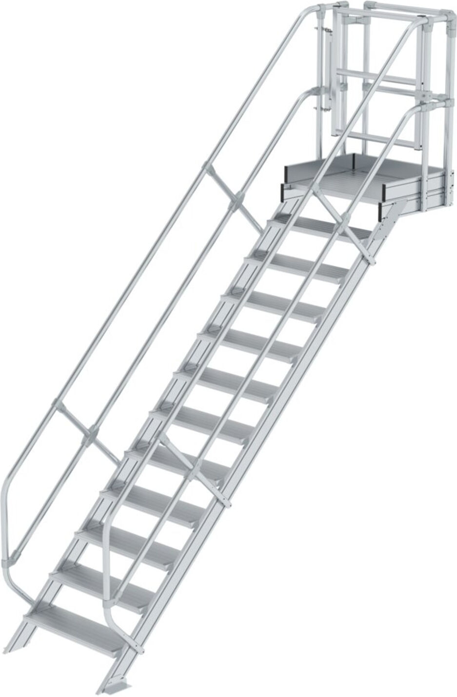 Munk Treppen-Modul Aluminium geriffelt 12 Stufen (632312)