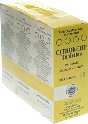 SANUM-KEHLBECK GmbH & Co. KG CITROKEHL Tabletten 3X80 St 00733139