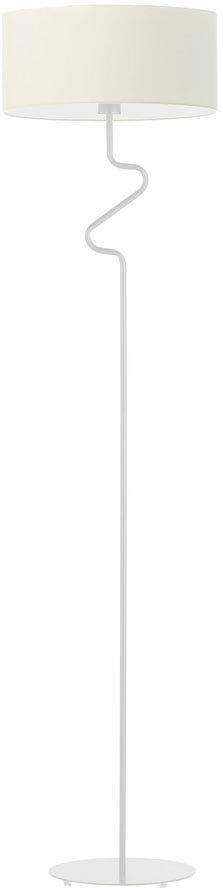 Fairmont Park Esmerelda 166 H cm Traditional Floor Lamp Ecru/Silver 166cm H X 40cm W X 40cm D