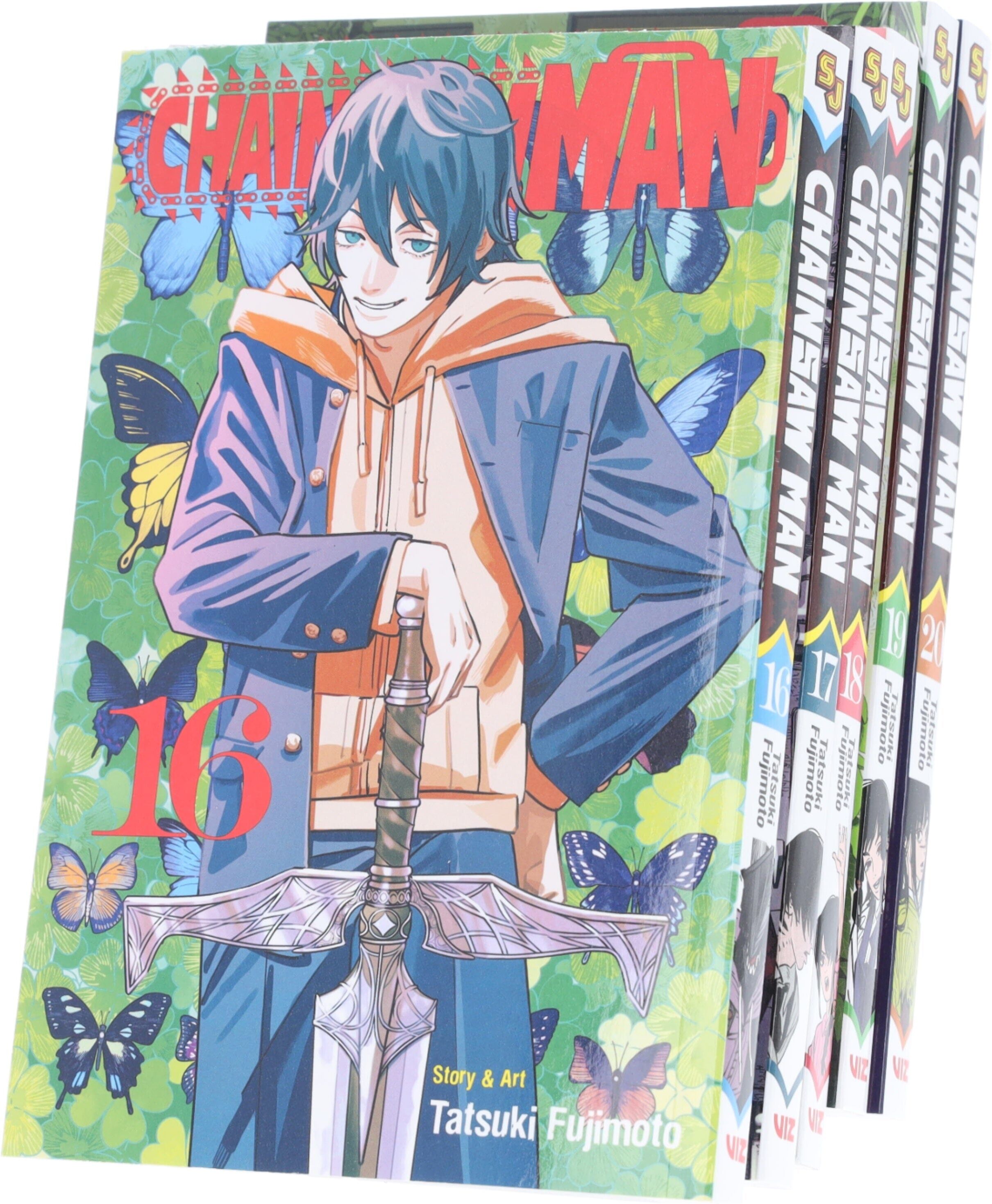 Chainsaw Man Volume 16-20 by Tatsuki Fujimoto: 5 Books Collection Set - Manga - Paperback Viz Media, Subs. of Shogakukan Inc