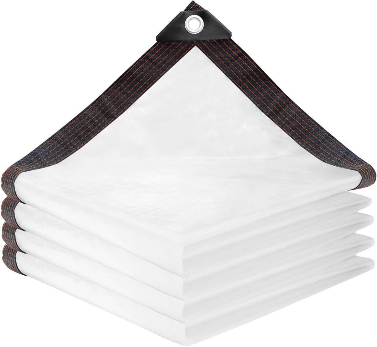 Transparant waterdicht zeil van plastic met ringen voor tuinmeubelen en planten, 200 x 300 cm