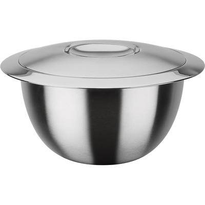 Thermobehälter GSW, silber (silberfarben), Ø:20cm, Edelstahl, Lebensmittelaufbewahrungsbehälter, doppelwandig, mit Deckel