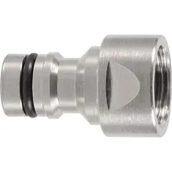 GEKA Hahnstecker plus-Stecksystem Messing vernickelt IG 19,17 mm - 46.0710.8