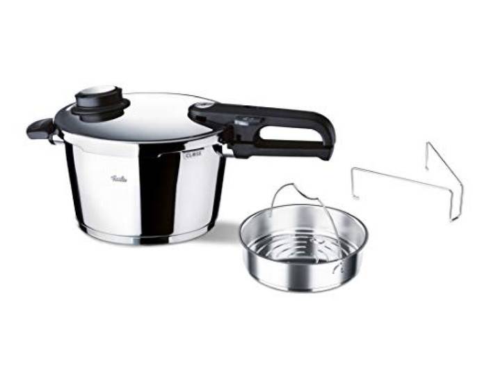 Fissler Vitavit Premium/Schnellkochtopf (6 L, Ø 22 cm) Edelstahl-Dampfkochtopf, 2 Garstufen - Induktion