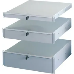 Schroff 19 zoll-schubfach - schubfach 19 zoll 2he ral7035, Serverschrank Zubehör, Grau
