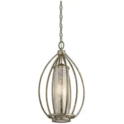 Elstead Lighting, Pendelleuchte, Rosalie Hängeleuchte E27 53cm Sterling Gold (E27)
