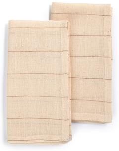 "BELIEVE Napkins by Sustainable Threads   Handmade   100% Cotton   Fair Trade   Eco-Dyed   20""x20"" (Set of 2)"
