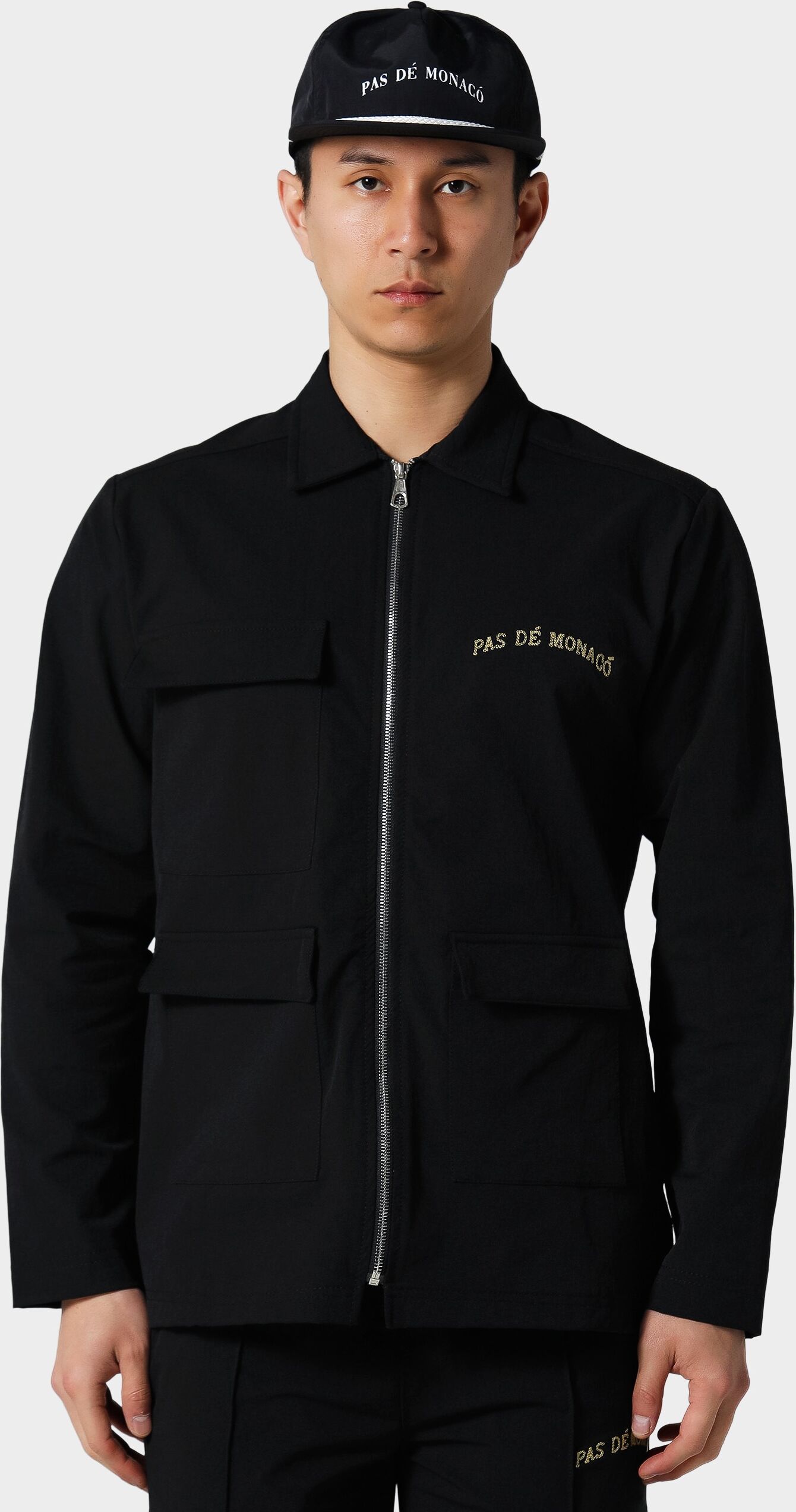 Allwetterjacke PAS DE MONACO "Pas De Monaco BENGALINE JACKET", Herren, Gr. XXL, schwarz, 100% Polyester, normal, amerikanischer Ausschnitt, Jacken