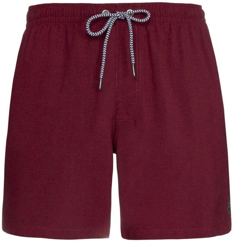 Badehose PROTEST "Badehose DAVEY", Herren, Gr. M, EURO, rot (rot sangria), Obermaterial: 100% Polyester PES., Badehosen Badehose rot sangria M, EURO