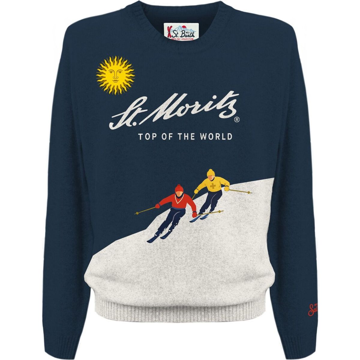 MC2 Saint Barth Douglas Crewneck Jaquard Sweater st moritz top ski 61 emb (01660M) 14 yrs DOU000101660M-01660M-14 yrs