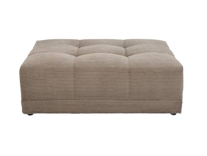 Hocker Sitzhocker 126 x 125 cm Cord taupe - JANNI