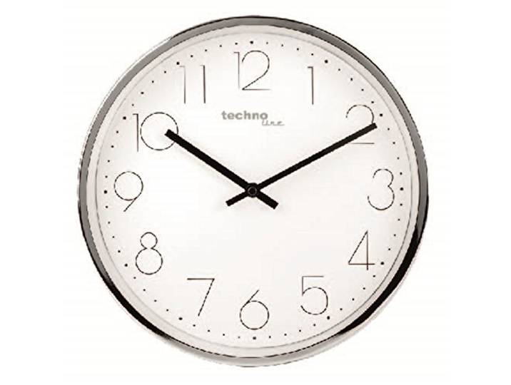 Technoline WT 7210 Moderne Filigrane Wanduhr mit edlem Metallrahmen, Silber/Chrom, Durchmesser 30 cm, 30 x 4,5 x 30 cm