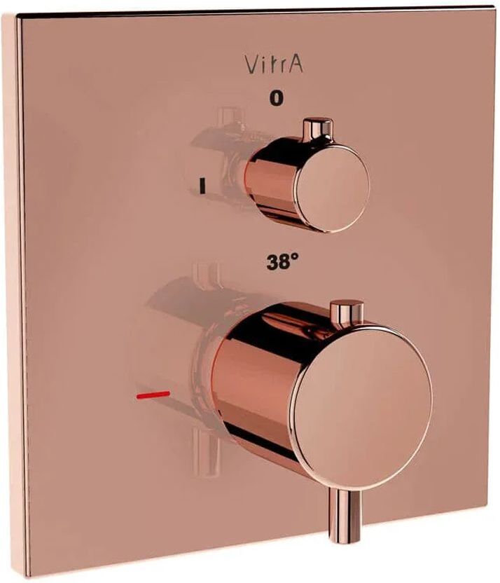 VitrA Root Square Thermostat-Wannenfüll- und Brausearmatur für Unterputz