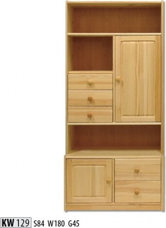 Massivholz Wandschrank Regale Küchenschrank Schrank Vollholz Möbel Holz Regal