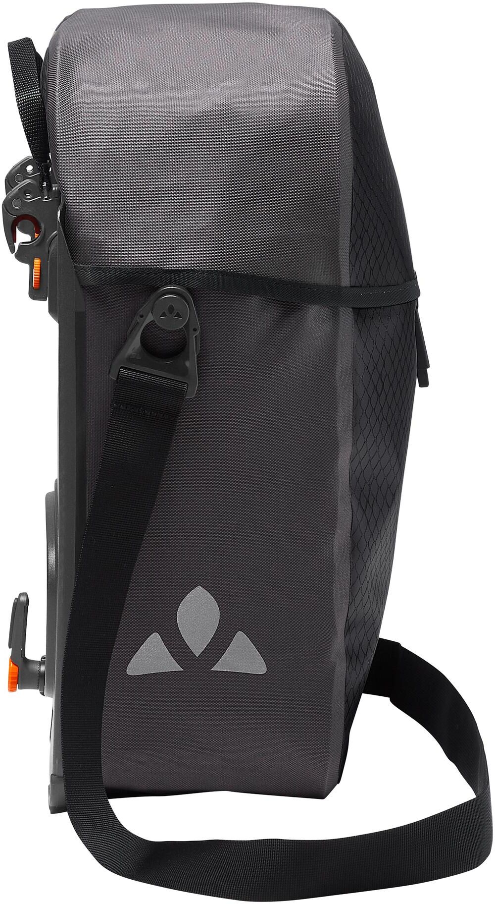 Fahrradtasche VAUDE "Aqua Commute Single", schwarz, Taschen, B/H/T: 31cm x 48cm x 21cm, Polyester, Fahrradtasche, B:31cm H:48cm T:21cm schwarz B/H/T: 31cm x 48cm x 21cm