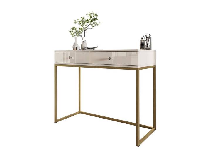 Lookway Konsolentisch BLANCO GLAMOUR Konsole in Kaschmir auf Gestell (1x Konsole), 100x81x42 cm