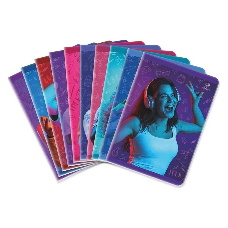 Elanders Zeszyt A5/64K linija Young & Singing (10 vnt) (A5, Liniert) (501453)