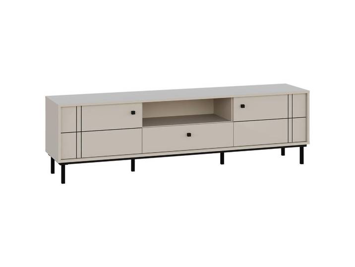 Carryhome Lowboard, Kaschmir, Metall, 1 Fächer, 1 Schublade(n) Schubladen, 170x49.2x37 cm, Wohnzimmer, Wohnwände, Lowboards