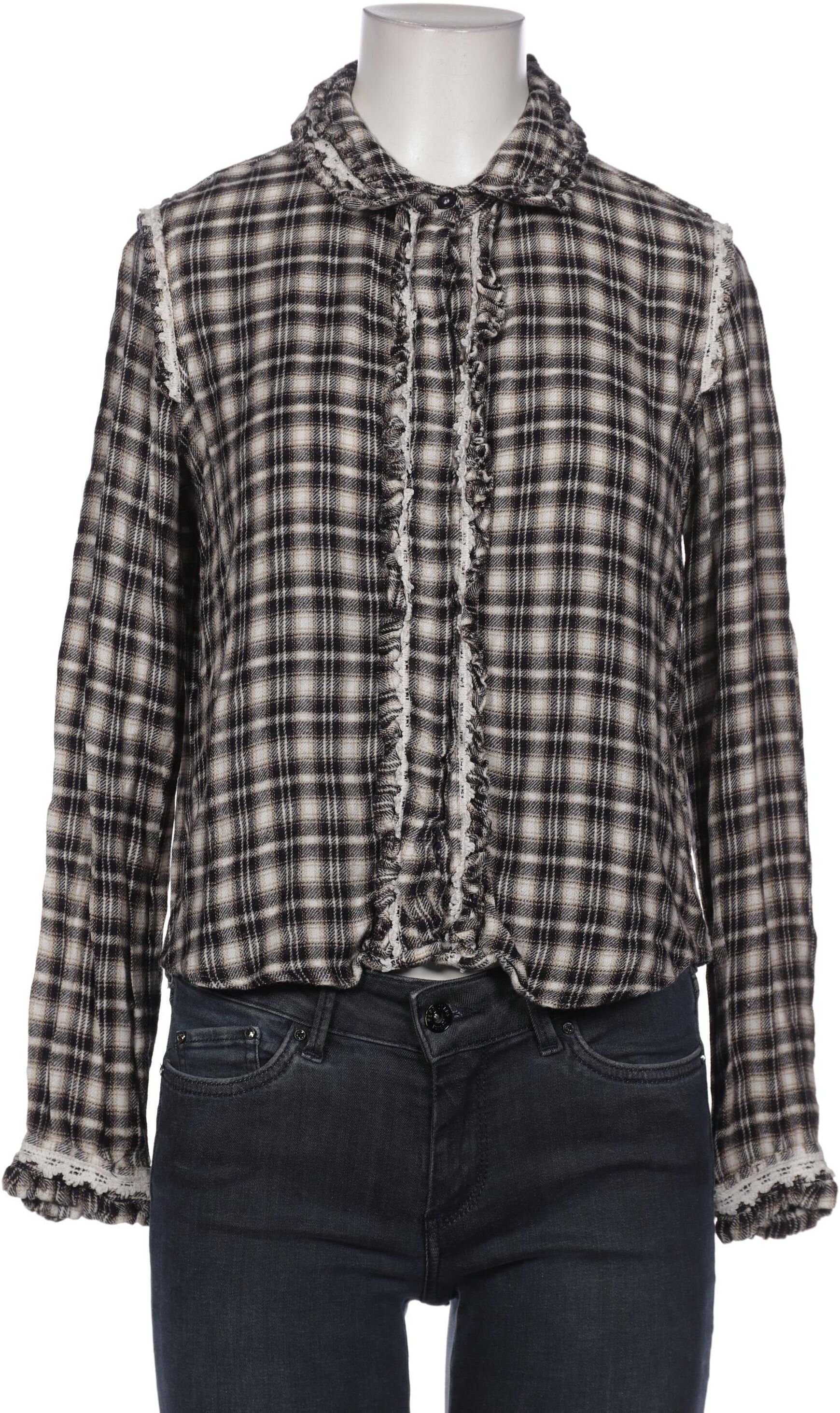 Topshop Damen Bluse, Grau, Gr. EU 38, kein / Etikett - Second Hand