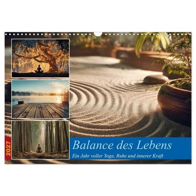 Balance des Lebens (Wandkalender 2027 DIN A3 quer), CALVENDO Monatskalender