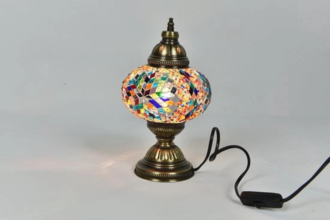 Halay Handgemaakte Turkse tafellamp met meerkleurige LED-sfeerverlichting
