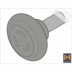 Hörmann Laufrolle mit 40 mm Achse für LPU30, LPU40 und LPU 42 - 3039956