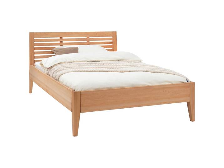 Linea Natura Bett, Buche, Holz, Buche, massiv, 120x200 cm, Schlafzimmer, Betten, Einzelbetten