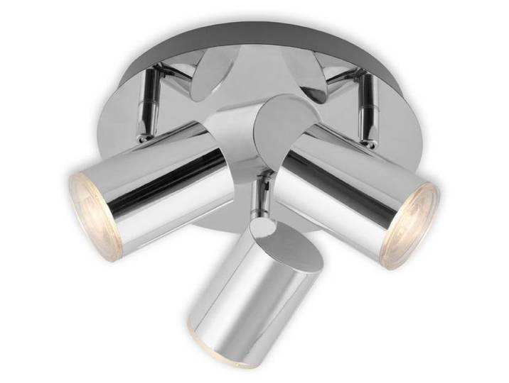 LED Badleuchte Spotleuchte IP44 GU10 IP44 W chrom Metall-Kunststoff Briloner