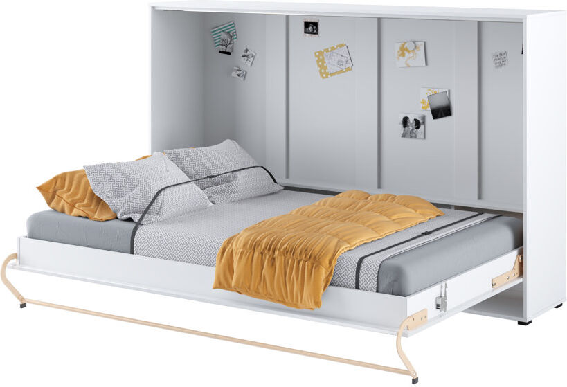 Brayden Studio Terrones Murphy Bed White Gloss Small Double (4')