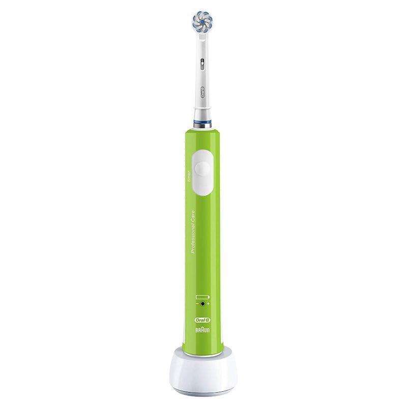 Oral-B Junior Base Green Elektrische Zahnbürste für Kinder ab 6 Jahren grün 743027