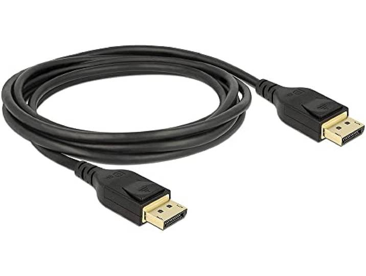 Delock 85660 Kabel DisplayPort 1.4 8K 60Hz, DP 8K gecertificeerd (Ultra HD 2), 4K @ 240hz, DP-kabel voor gaming monitor, gaming grafische kaart 2 m