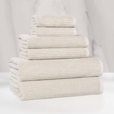 Superior Destin Viscose Cotton Blend 6 Piece Towel Set