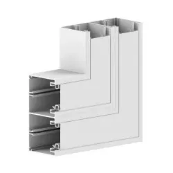 GGK 7981 Flachwinkel MBR 65x130mm/45-9010, PVC, Gehrungsformteil, alpinweiß MBR 65x130/45-FW MBR65x13045FW