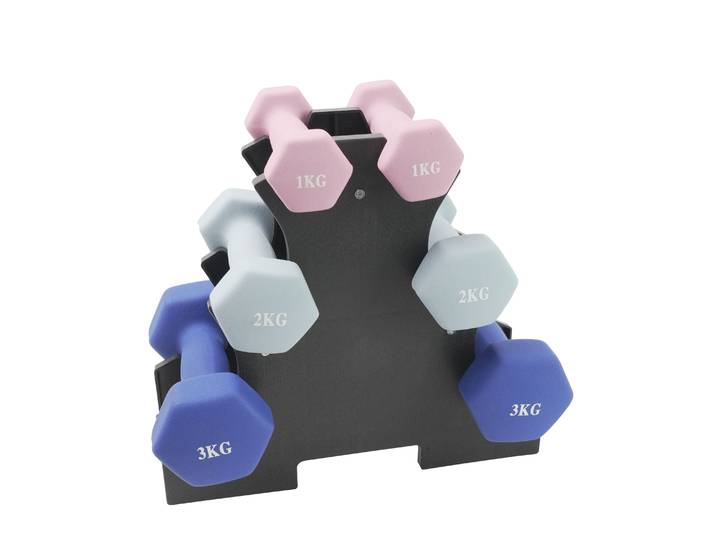 Kurzhantel Set 1 - 3 kg mit Ständer