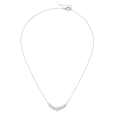 Collier SMART JEWEL "Mittelteil mit Zirkonia, Silber 925", silber, Halsketten, Damen, 45cm, Collier