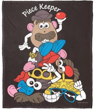 Northwest Hasbro Potato Head Piece Keeper Silk Touch Throw Blanket