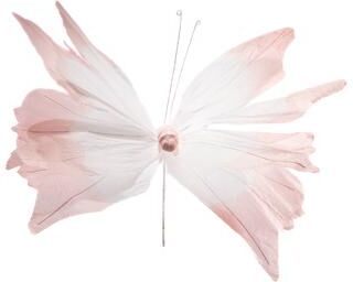 IH Casa Decor Paper Butterfly Pick Light Pink - Set of 2