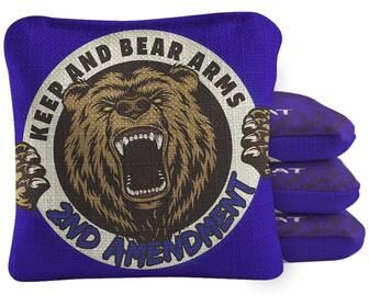 Skip's Garage 2nd That Blue Dual Sided Cornhole Bags