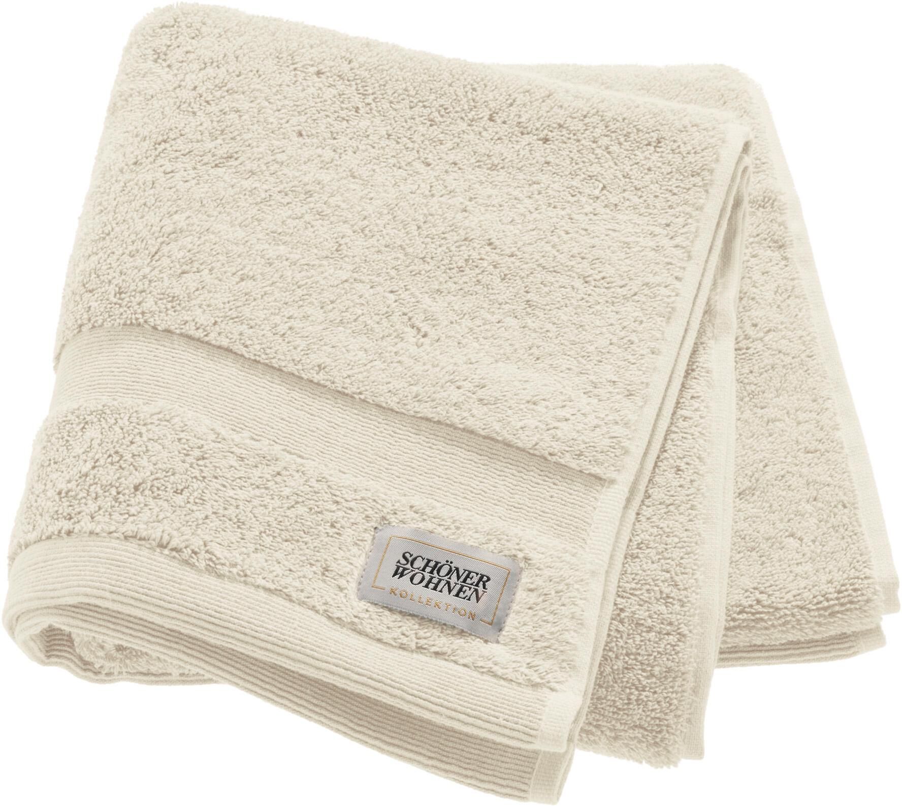 SCHÖNER WOHNEN-Kollektion "Cuddly" schnell trocknende Airtouch-Qualität weiß B/L: 50cmx100cm, 2 Stk., Frotteevelours