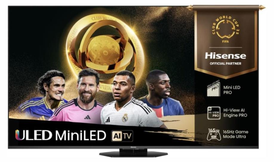 Hisense 55 '' U8Q | ULED MiniLED Smart TV 4K 165 Hz, 139,7 cm (55"), 3840 x 2160 Pixel, ULED, Smart-TV, WLAN, Schwarz
