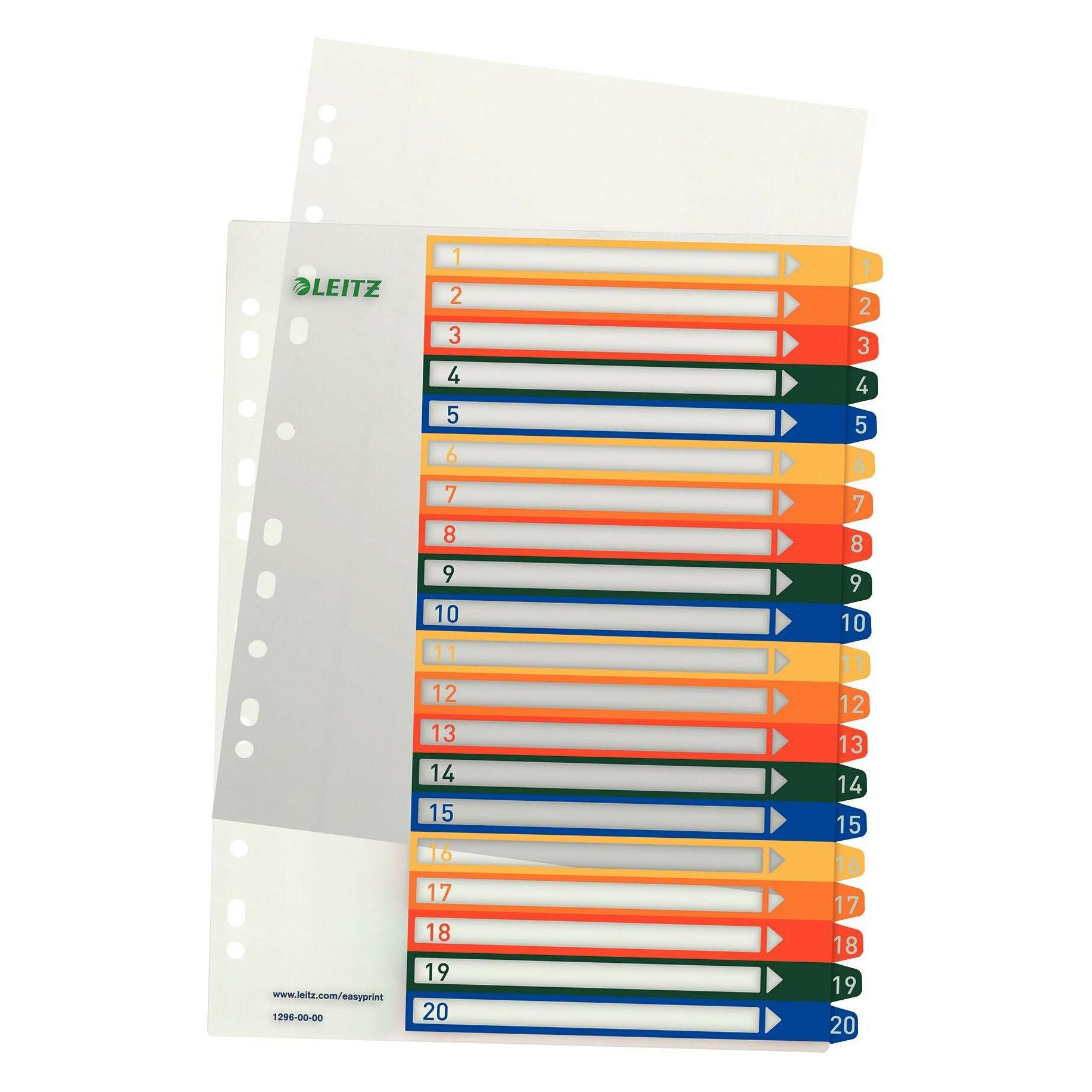 Leitz PC-beschriftbares Register (1296-00-00)