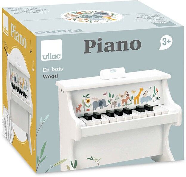 Piano en bois Les animaux du monde Sarah Betz - Vilac